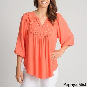 NWT GRACE ELEMENTS PEASANT TOP - Sz Small